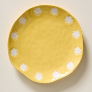 Anthropologie Vida Icon Stoneware Dessert Plate Suns